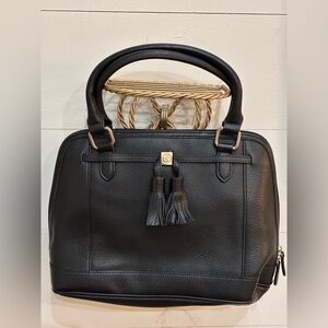 Giani Bernini Black pebble Leather Satchel – Brand New (No Tags) nice gift